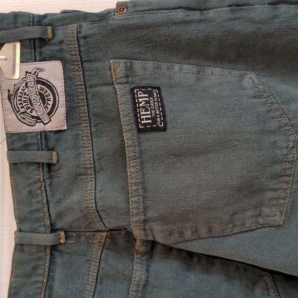 Vintage Hunter Green Hemp Jeans - Picture 4 of 9